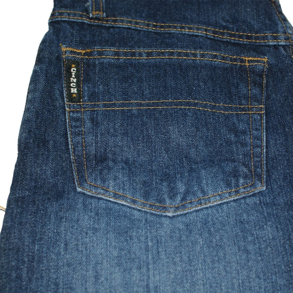 28x32 Cinch Black Label Dark Rinsed Relaxed Jeans - Picture 4 of 7